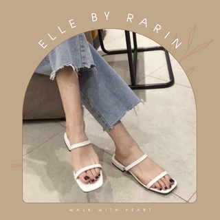 Rarin 😘 [ E l l e ] ❤️ รองเท้าแฟชั่นส้น 1 นิ้ว รุ่นขายดี **เท้าอวบ/เท้ากว้าง บวกเพิ่ม**
