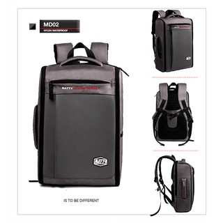 กระเป๋าเป้สะพายหลัง,กระเป๋าbackpack ขนาด 18 ลิตร  สี เทา (Gray)   MIZ-MD02-GR