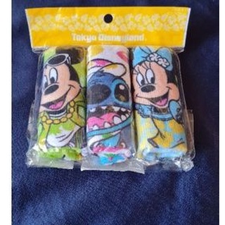 ของใหม่ ผ้าเช็ดหน้า งาน Tokyo Disneyland ลายมิกกี้ / มินนี่ /สติช น่ารัก