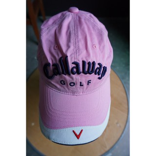 หมวกแก๊ป Callaway แท้ สีชมพูสวย งานปัก ของใหม่ตำหนิเปื้อนนิดหน่อย สินค้าจากญี่ปุ่น