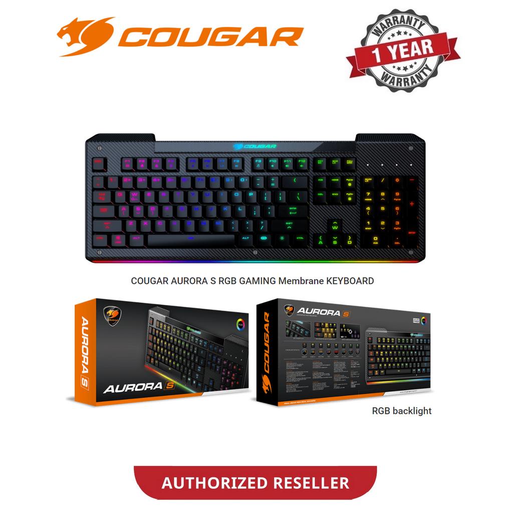 COUGAR AURORA S RGB GAMING Membrane KEYBOARD ไฟแบ็คไลท์ RGB