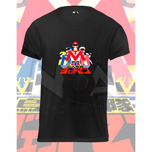 Choujin Sentai Jetman เสื้อยืดสีดํา