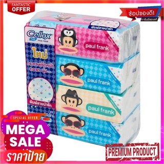 เซลล็อกซ์ พิวริฟาย กระดาษเช็ดหน้า ไลน์เฟรนด์ 115 แผ่น x 4 ห่อCellox Purify Line Friend Facial Tissue 115 Sheets x 4 Pack