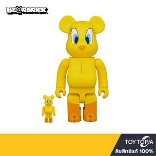 พร้อมส่ง+โค้ดส่วนลด Tweety: Looney Tunes 400+100%  by Bearbrick (ลิขสิทธิ์แท้)