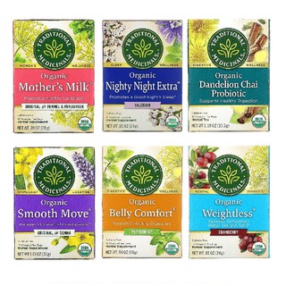 พร้อมส่ง ชาสมุนไพร ออแกนิค Traditional Medicinals, Organic Tea,16 Wrapped Tea Bags