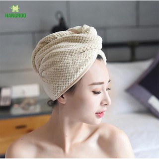 HANGROO H542 ผ้าคลุมผม หมวกครอบผมหลังสระผม Hair Drying Towel