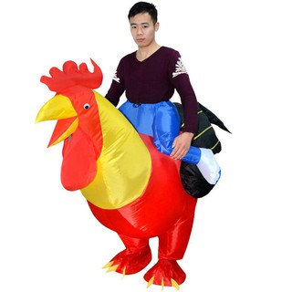 พร้อมส่ง...🐔 ชุดแฟนซีไก่เป่าลม size 150-190cm.