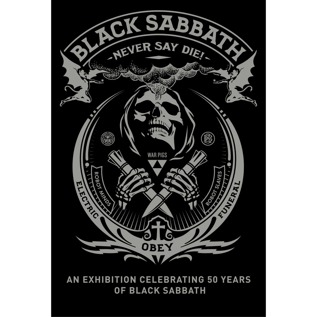 โปสเตอร์ Black Sabbath Ozzy Osbourne แบล็กแซ็บบาธ โปสเตอร์ วอลเปเปอร์ ตกแต่งผนัง Poster โปสเตอร์วินเ