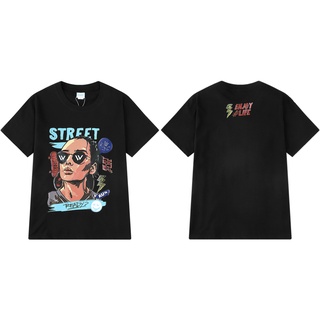 เสื้อยืดผ้าฝ้ายพิมพ์ลายแฟชั่น ‘’Street Ready” เสื้อยืด สตรีทโอเวอร์ไซส์ Street Ready Oversized T-Shirt