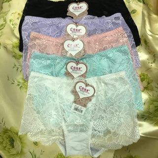 กางเกงในแฟชั่นลูกไม้ขนาดXXLสินค้าตอนนี้มีแต่สีสดนะค่ะ