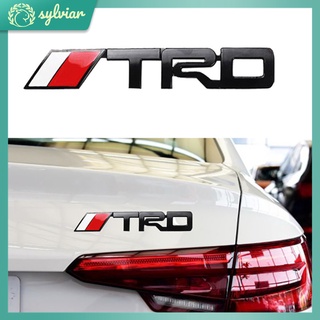 [sylviar] สติกเกอร์โลหะ ลายโลโก้ TRD 3D สําหรับติดตกแต่งรถยนต์