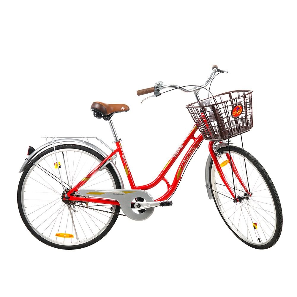 Maid bicycle CITY BIKE LA CLOUR OF RIDE 26" RED bike Sports fitness จักรยานแม่บ้าน จักรยานแม่บ้าน LA CLOUR OF RIDE 26 นิ