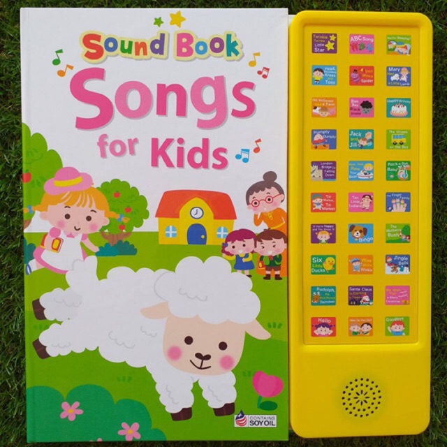 Best seller หนังสือเสียงเล่ม song -Soundbook song ของแท้ หนังสือเสียงที่เสียงดีที่สุด เสียงใส สำเนียงเป๊ะ มี 30 เพลง นิทานเด็ก หนังสือเด็ก
