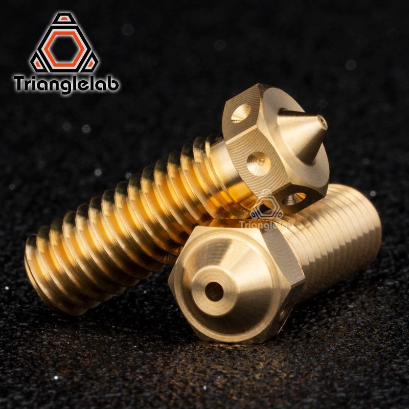 TRIANGLELAB Top quality brass Volcano Nozzle for 3D printers hotend E3D Volcano M6 Extruder Nozzle