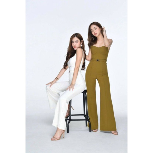 Lism ชุดจั๊มสูท สีขาว S