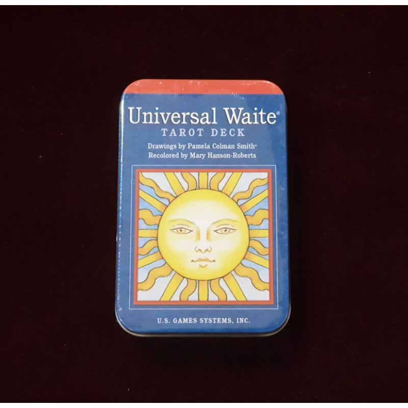 ไพ่ยิปซีในกล่องเหล็ก Universal Waite Tarot Deck ไพ่ยิปซีแท้ลดราคา ไพ่ทาโร่ต์ ไพ่ออราเคิล Tarot Oracle
