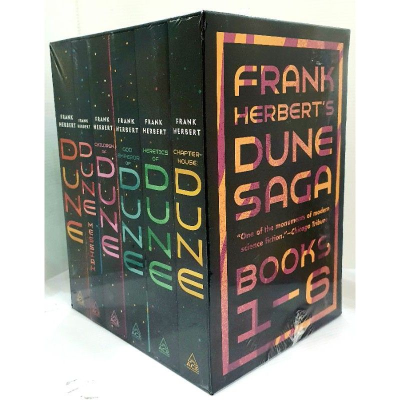 Dune Sage Boxset : Dune, Dune Messiah, Children of Dune, God Emperor of Dune, Heretics of Dune, and Chapterhouse: Dune