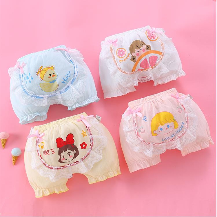 Adabaobao® ᵗʰชุดชั้นในผ้าฝ้าย เด็ก เอวสูง ป้องกันหน้าท้อง สามเหลี่ยม ชุดชั้นในเด็ก ผ้ากันเปื้อนหน้าท้อง