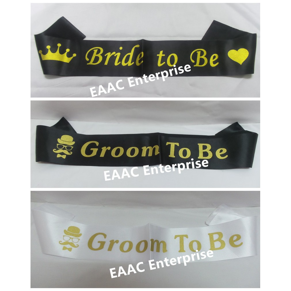 GROOM TO BE ตกแต่งปาร์ตี้ Sash