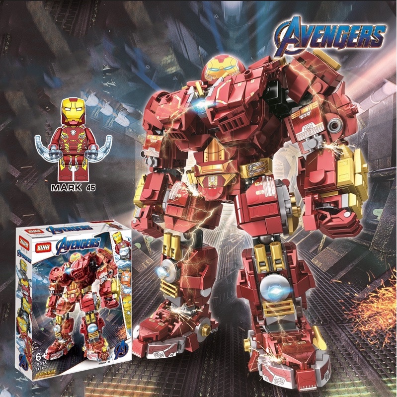 เลโก้จีน XINH 9018 Ironman Anti-Hulk Armor 711 pcs