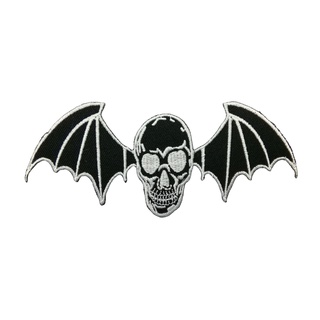 Avenged Sevenfold ตัวรีดติดเสื้อ หมวก กระเป๋า แจ๊คเก็ตยีนส์ Hipster Embroidered Iron on Patch  DIY