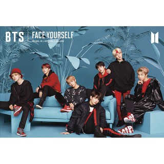 โปสเตอร์ อาบมัน รูปถ่าย บอยแบนด์ เกาหลี BTS 방탄소년단 Face Yourself POSTER 14.4"x21" Inch Korea Boy Band K-pop Hip Hop R&amp;B V