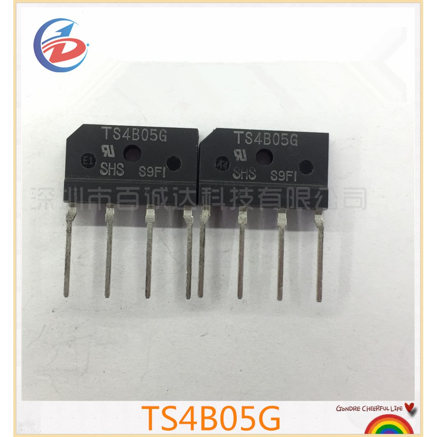 TS4B05G 4A/500V Rectifier Bridge Bridge Rectifier อินไลน์ 4 Pins