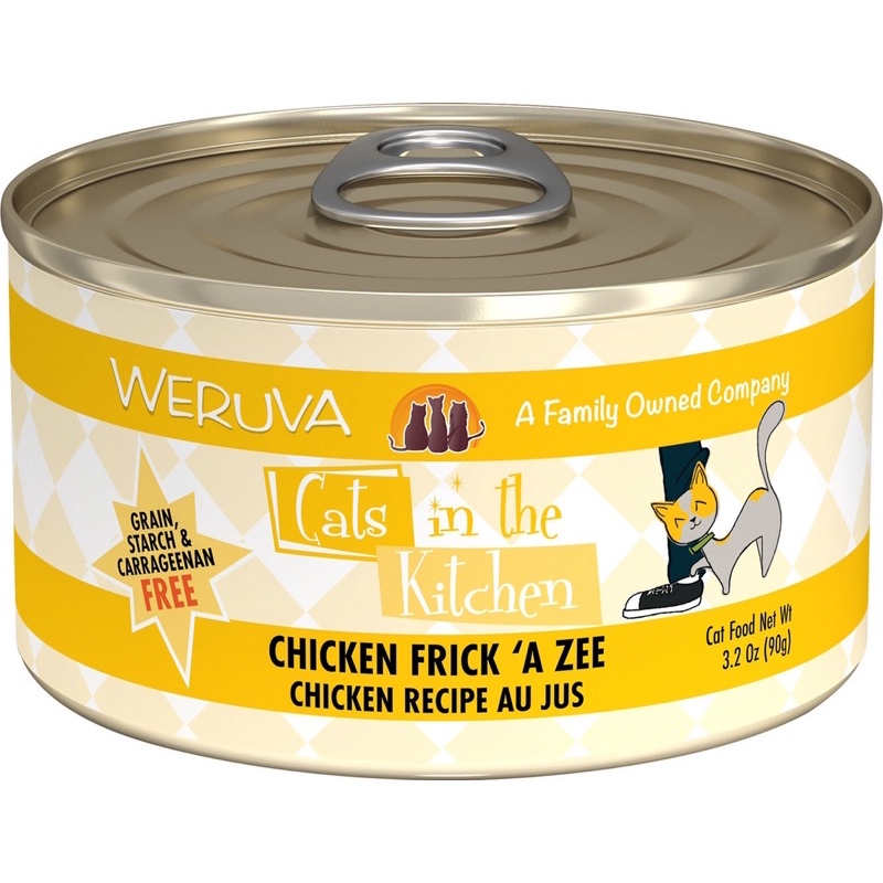 (พร้อมส่ง)Weruva Cats in the Kitchen Chicken Frick 'A Zee Chicken Recipe Au Jus ขนาด 90 g