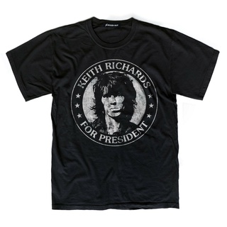 ขายดี!เสื้อยืด พิมพ์ลาย Keith Richards สําหรับประธานาธิบดีS-5XL