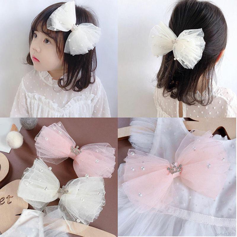 ♕ Babyme ღ กิ๊บติดผม เด็กผู้หญิง หวาน มงกุฏ ลูกไม้ โบว์ เจ้าหญิง ที่คาดผม