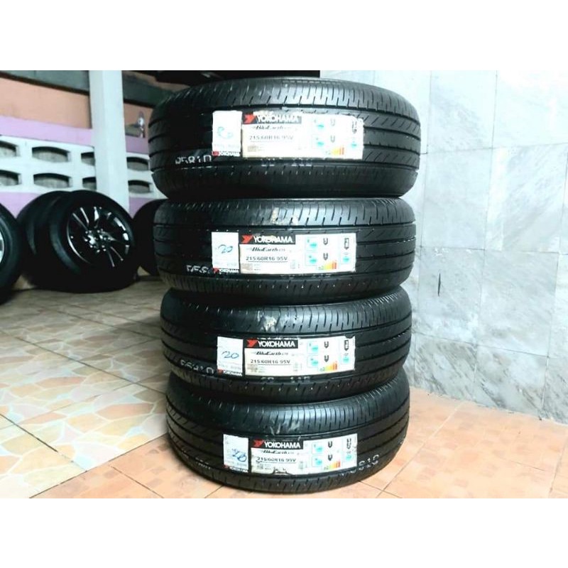 ยางใหม่ค้างปี 215/60R16 Yokohama BluEarth E75 ปลายปี 2020 พร้อมจุ๊บแปซิฟิก 4 ตัว จัดส่งฟรี มีเก็บปลา