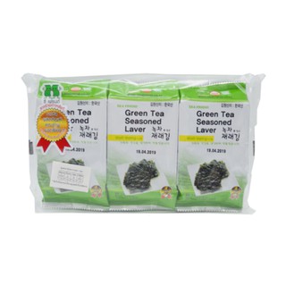 แพ็ค 2 ชิ้น Sea Friend Green Tea Seasoned 15g. ซีเฟรนด์ชาเขียวปรุงรส 15 กรัม