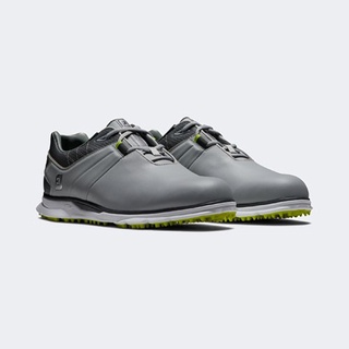 รองเท้ากอล์ฟ Golf Shoe Footjoy Pro SL #53075S XW Gray/Charcoal/Lime LASER+ LACED SPIKELESS