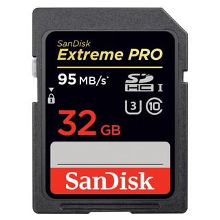 SANDISK SDHC Extreme Pro 32GB U3, UHS-I, 95/90MB/s SD Cards ME6-000780 การ์ดความจำ