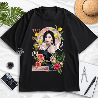 คอตต้อนคอกลมเสื้อยืด ลาย Aespa SM ให้ความบันเทิง แฟชั่นฤดูหนาว | สมาชิกศิลปินเกาหลี Kpop แบบสุ่ม | เสื้อเชิ้ต สไตล์เกาหล