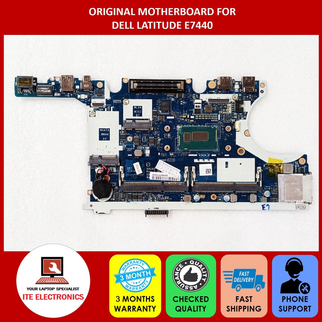 LA-99591P DELL LATITUDE E7440 INTEL i5-4310U 2.0GHZ MOTHERBOARD 0P9C43 P9C43 REV 1.0