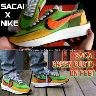 รองเท้า Nike x Sacai LD Waffle Green Gusto