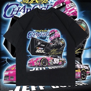 เสื้อยืดสีขาวเสื้อยืด ลาย Nascar JEFF BURTON VINTAGE | เสื้อยืด NASCAR THUNDER Lightning RACING | เสื้อยืด พิมพ์ลายรถแข่