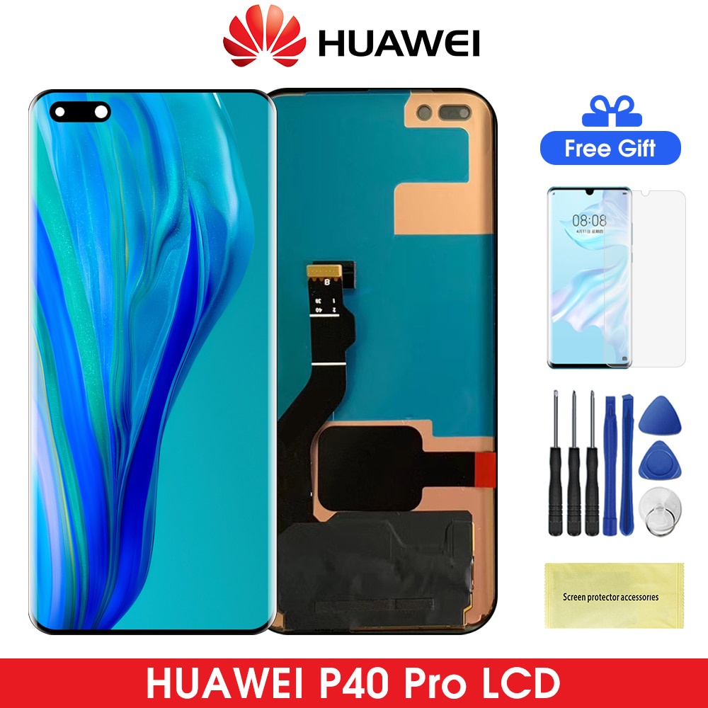 6.58 "P40 Pro LCD สําหรับ Huawei P40Pro จอแสดงผล LCD Touch Screen Digitizer อะไหล่สําหรับ Huawei P40