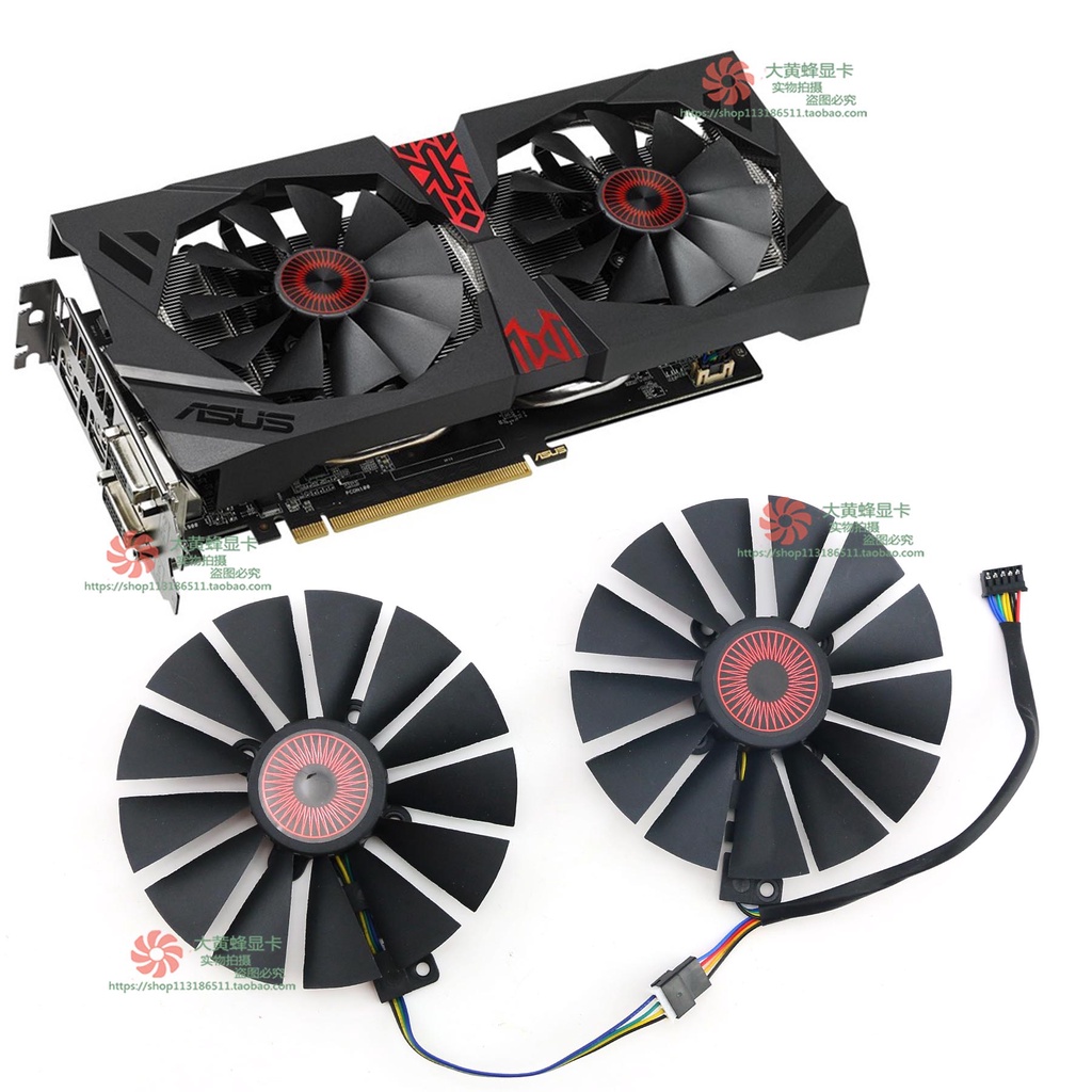 Asus STRIX-R9 380 GTX970 980 980ti พัดลมการ์ดกราฟิกสําหรับเล่นเกม FD10015H12S