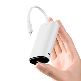 iWALKLink10000Pro แบตสำรองพกพา 9600mAh มีสายชาร์จในตัวสำหรับ iPhone,iPad,iPodและ AirPods รองรับ FastCharge