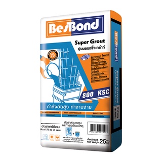 🔥ยอดนิยม!! BESBOND ปูนนอนชริ้งเกร้าท์ รุ่น GBS004AM00A ขนาด 25 กก. สีเทา 🚚พิเศษ!!✅