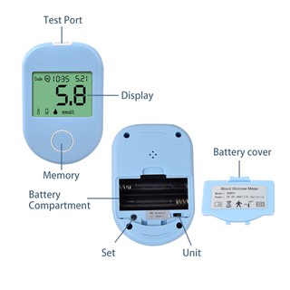 ปากกาตรวจระดับน้ำตาลในเลือด BLOOD GLUCOSE METER รุ่น XG803 โรคเบาหวานอัตโนมัติ (2363)