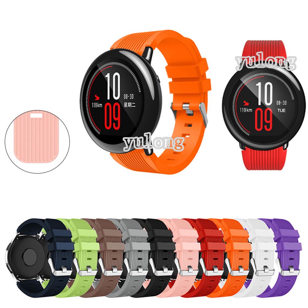 22mm สายนาฬิกาข้อมือซิลิโคนสำหรับ Huami Amazfit PACE Silicone Strap