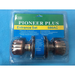 ลูกบิดประตูสีรมดำ JSS PIONEER PLUS  586AC(D103) (แพ็ค)