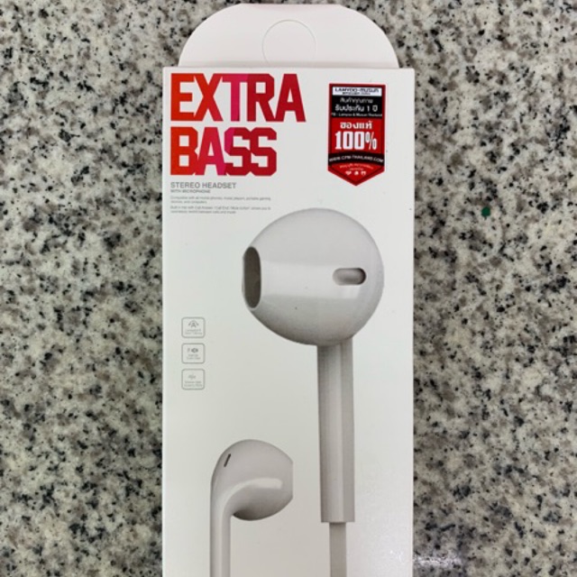 หูฟัง Extra Bass ราคาถูก ใช้ได้กับ Samsung Huawei iPhone ต่ำกว่า6ลงมา