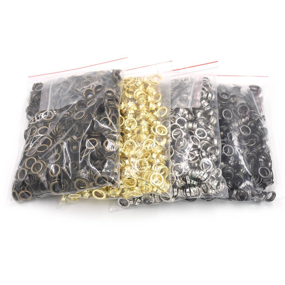100 ชิ้น/ล็อต 3.5 มม.-20 มม.ตาไก่ Rivets โลหะ Buttonholes หัวเข็มขัด ปุ่มเสื้อผ้า 4 สีชุบสําหรับเลือก