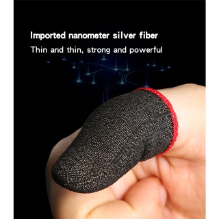 ถุงนิ้วเล่นเกมส์ ถุงมือเล่นเกมส์ Silver fiber - For PUBG Gaming Gloves  มีบริการเก็บเงินปลายทาง