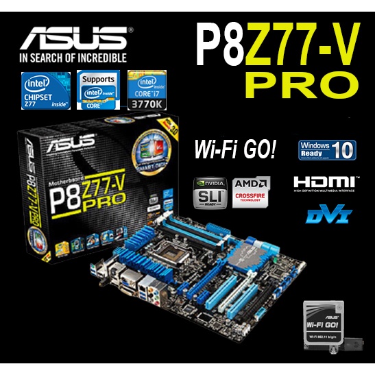 Mainboard INTEL ASUS P8Z77-V PRO (Socket 1155) มือสอง พร้อมส่ง แพ็คดีมาก!!! [[[แถมถ่านไบออส]]]