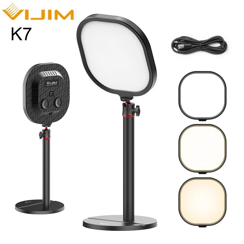 Ulanzi VIJIM K7 USB 99.5 ซม.ขาตั้งตั้งโต๊ะ LED เติมแสงสําหรับการประชุมทางวิดีโอ / ถ่ายทอดสด / การประชุมซูม